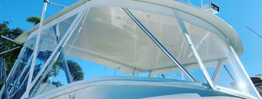 Exterior Boat Enclosures | Royal Marine Upholstery & Canvas