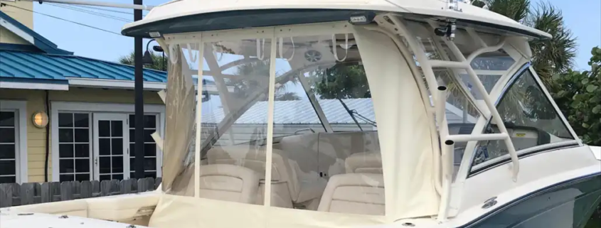 Best custom boat enclosure | Royal Marine Upholstery & Canvas